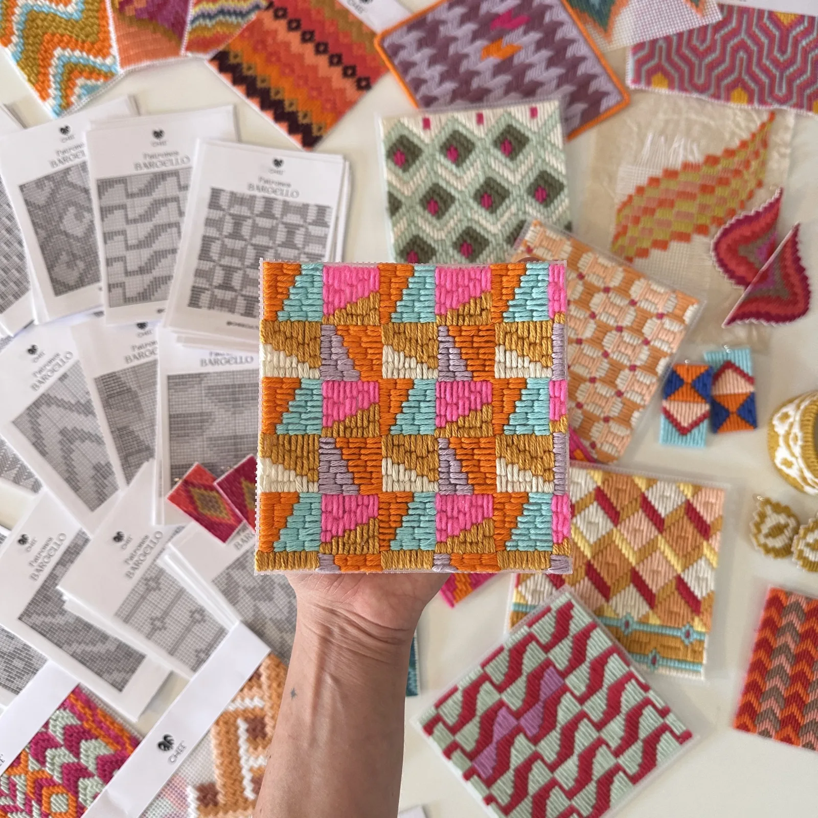 Taller de bordado Bargello en Logroño
