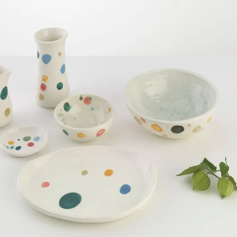 Taller Desayunos y Meriendas: vaso y plato en loza