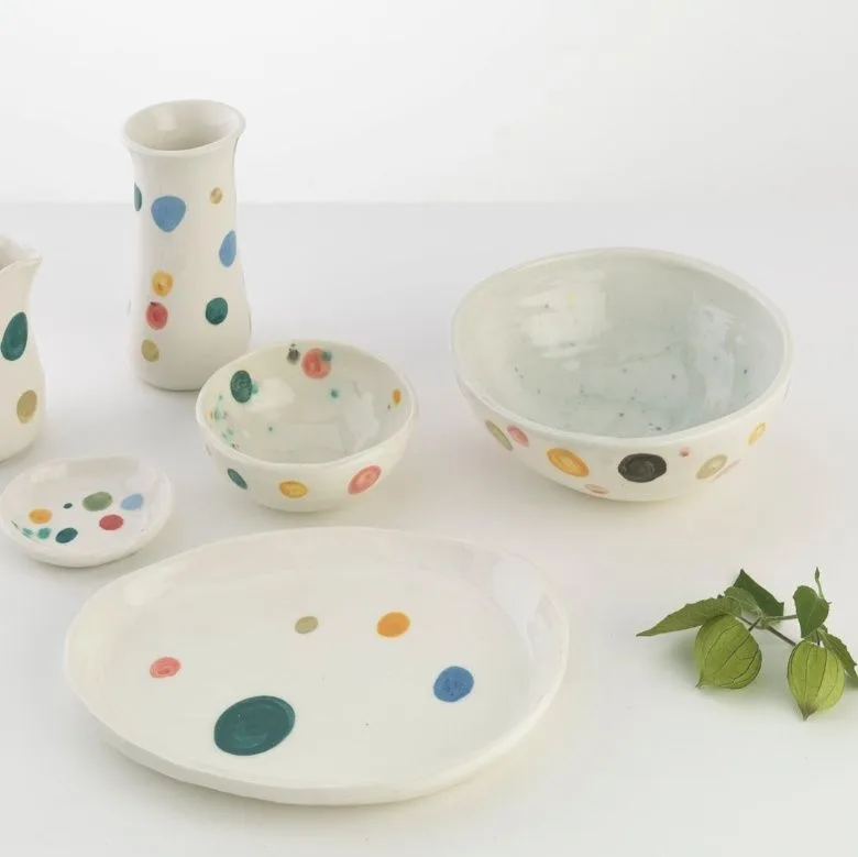 Taller Desayunos y Meriendas: vaso y plato en loza