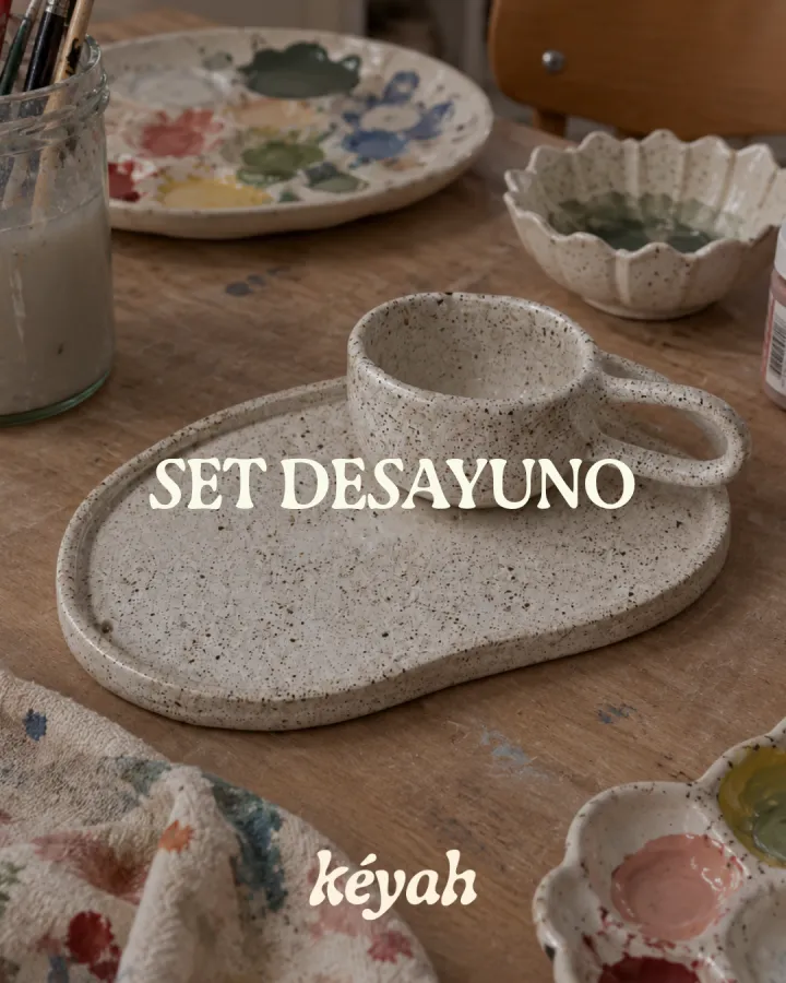 Taller de cerámica: set de desayuno (taza y plato)