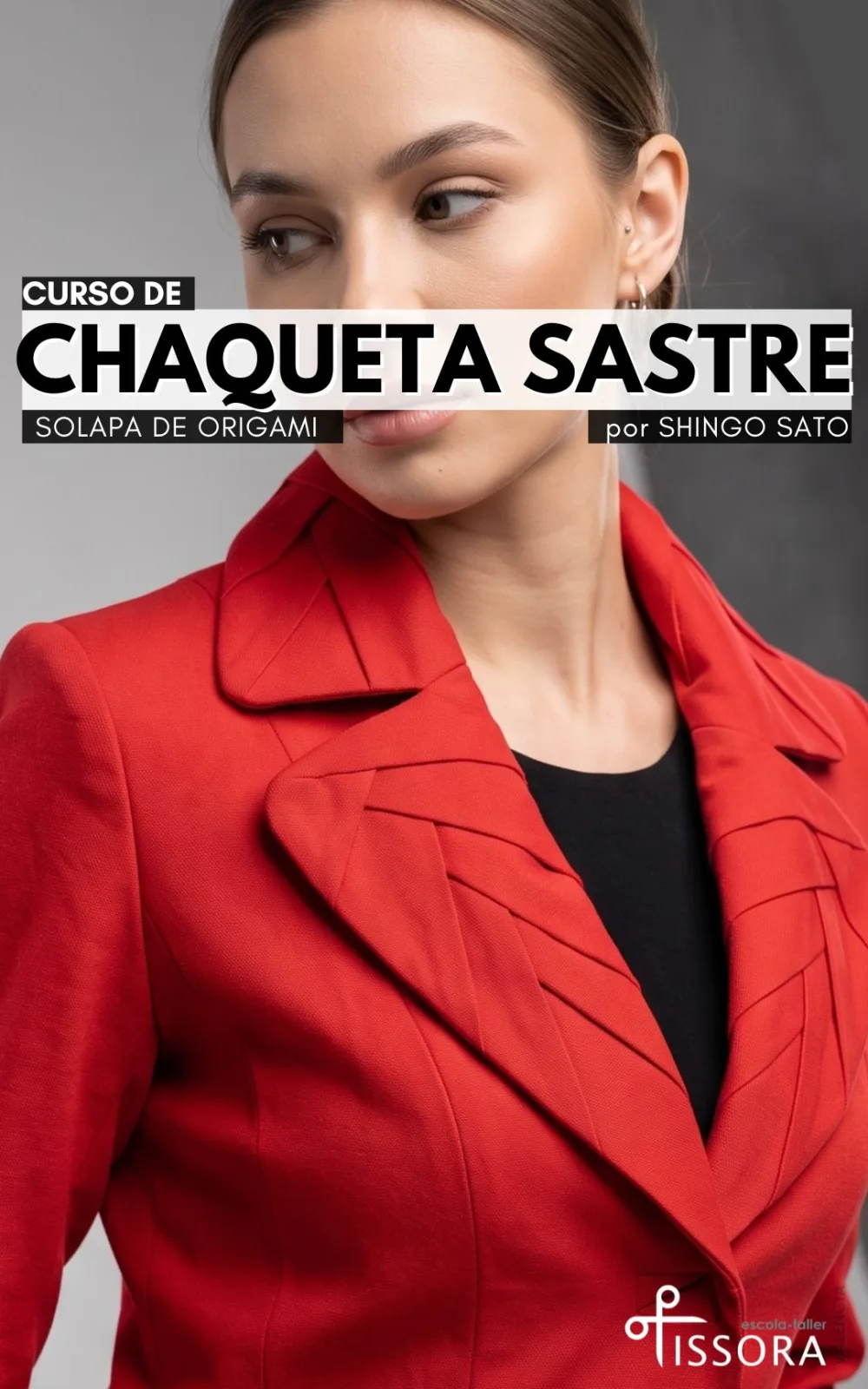 Chaqueta sastre con solapa origami
