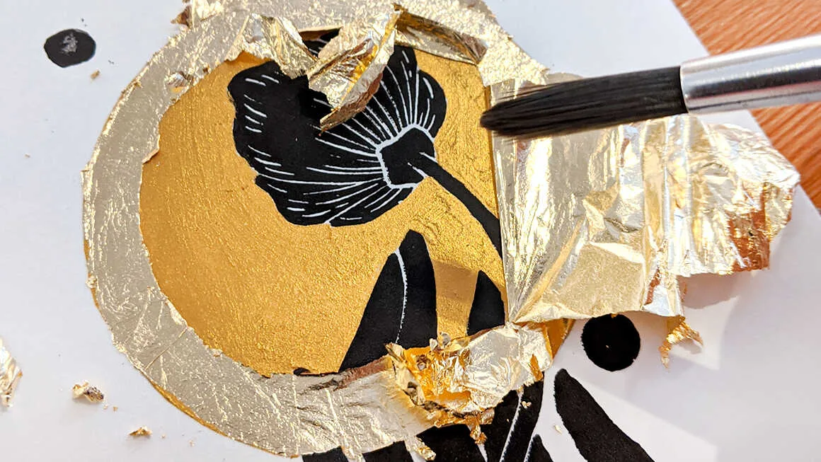 Aplicación de pan de oro