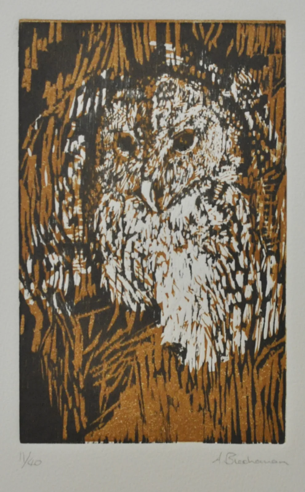 Linograbado en dos colores