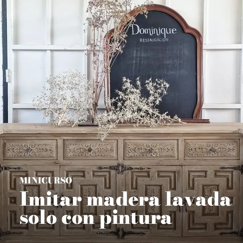 Minicurso online: imitar madera lavada solo con pintura