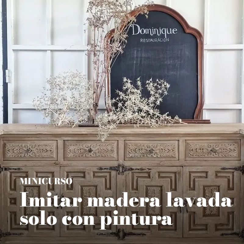 Minicurso online: imitar madera lavada solo con pintura