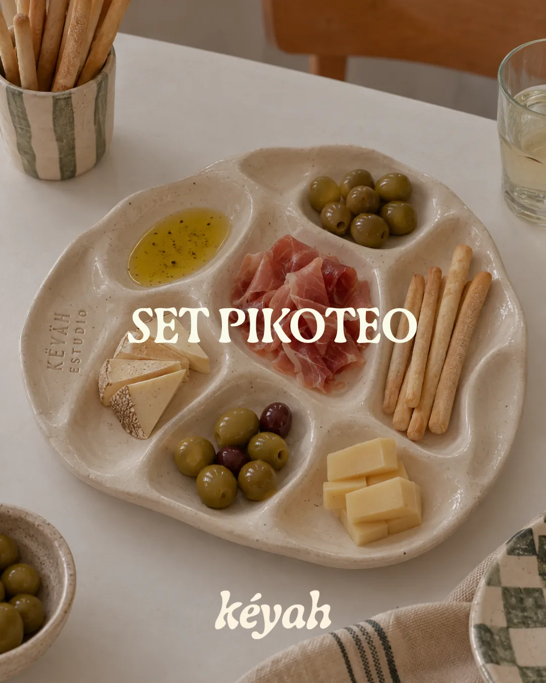 Taller de cerámica: set de platos para picoteo