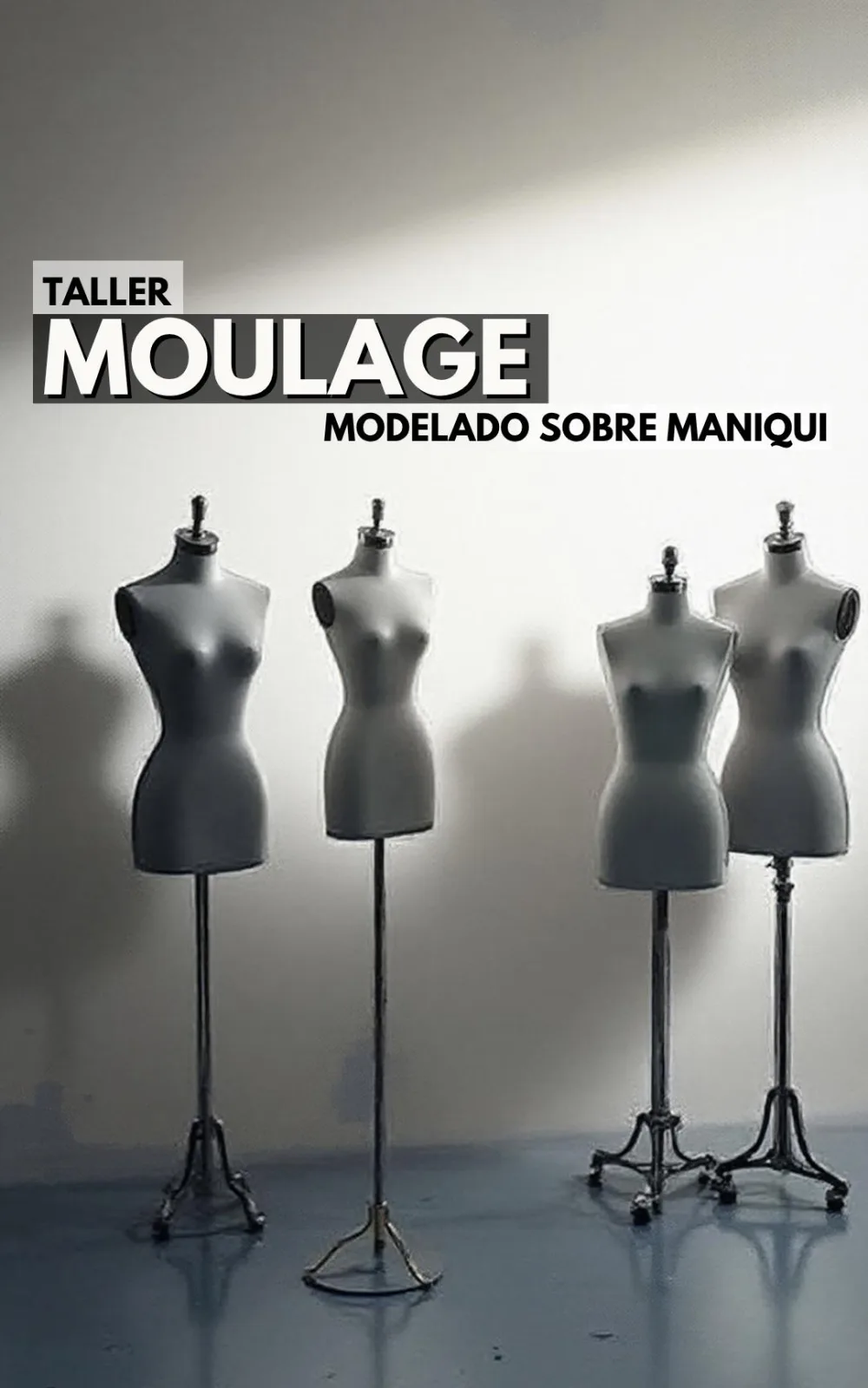 Curso de modelaje sobre maniquí